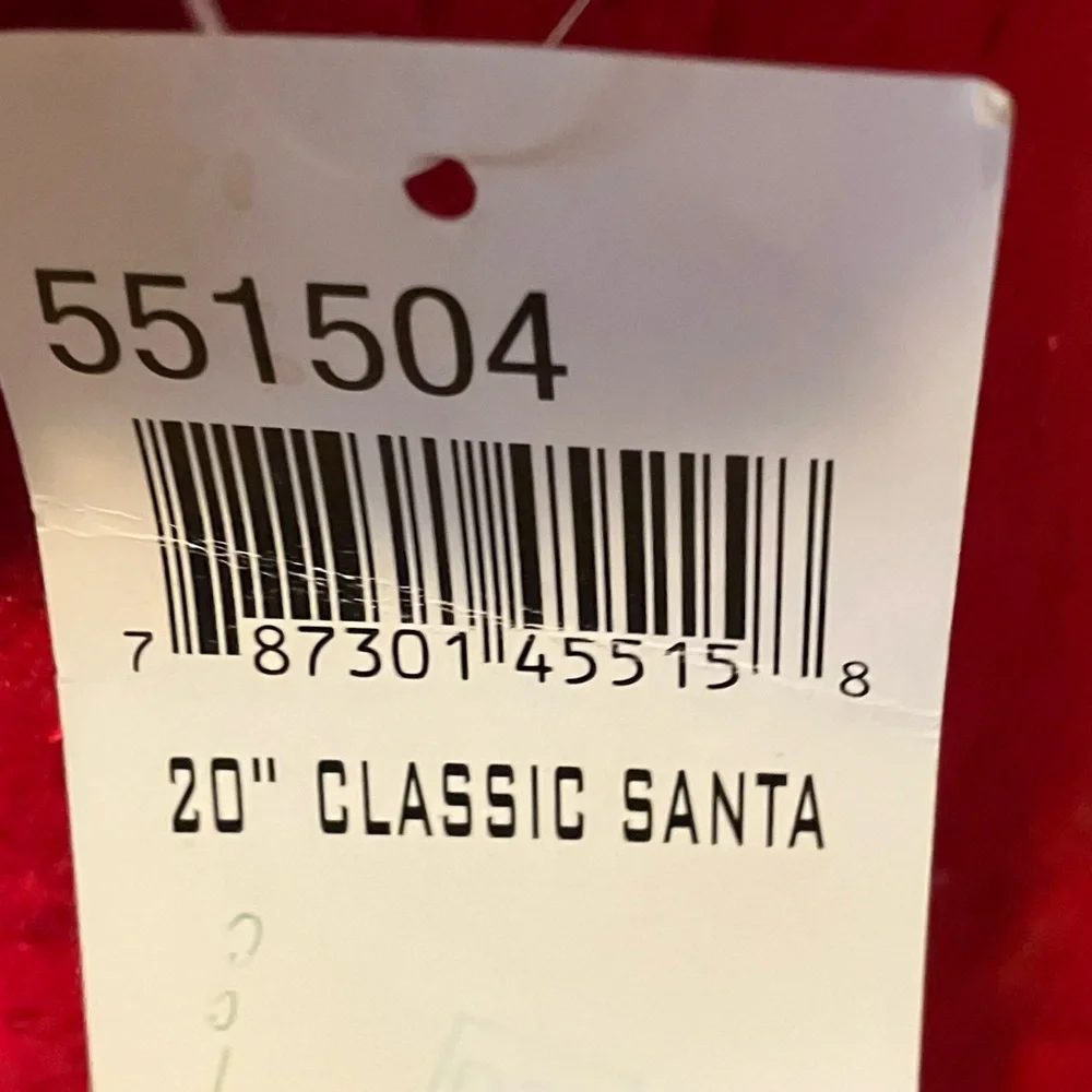 EUC with Tag Annalee 20” Classic Santa with Garland Robe and Cloak #551504 2004